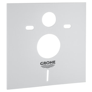 Pack WC Bâti-support Villeroy & Boch + WC sans bride SAT + Plaque blanche + Set d'isolation phonique