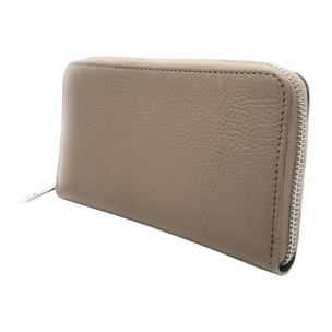 Chicca Borse Portafogli Lungo Donna in Pelle Fango