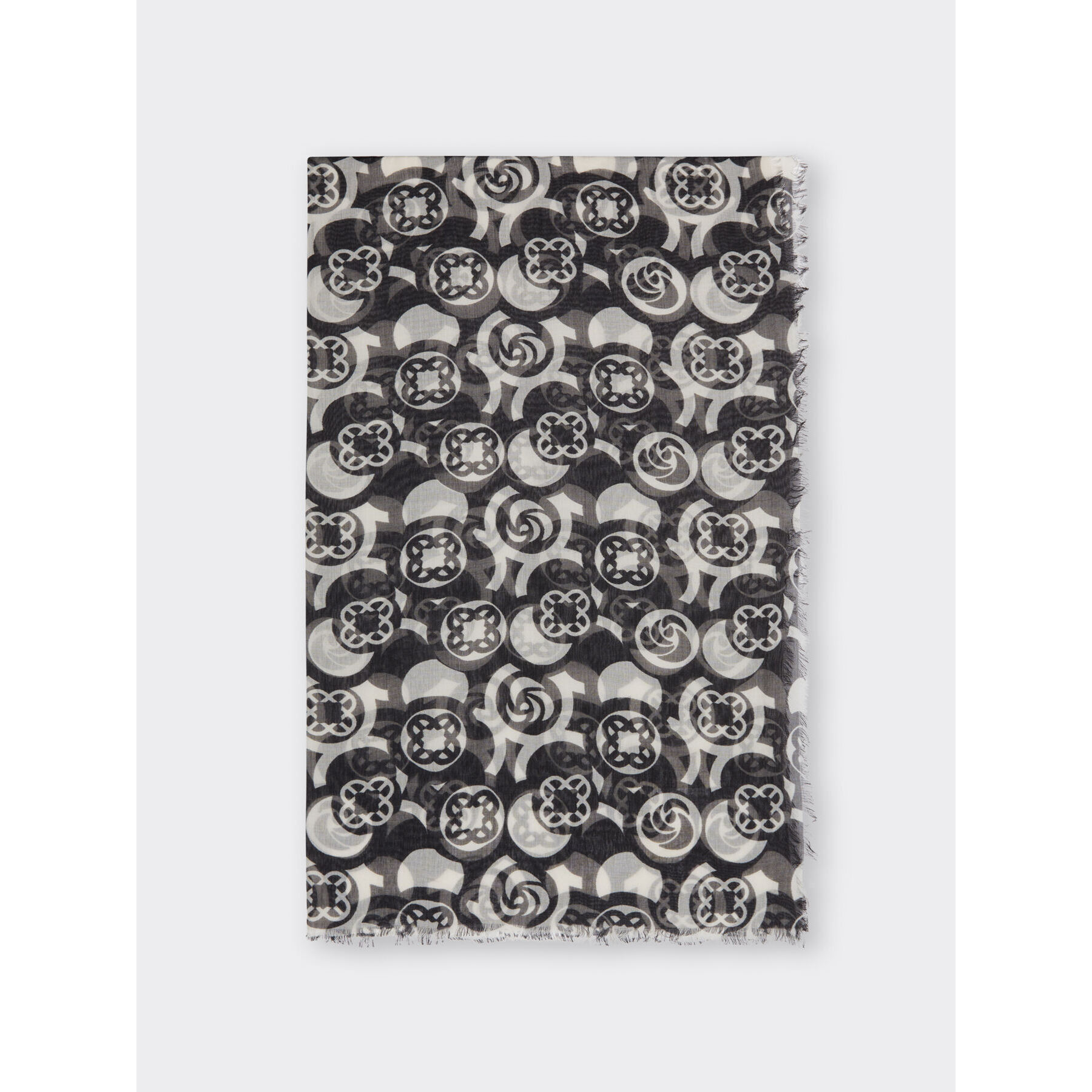 Elena Mirò - Foulard in modal stampato - Nero