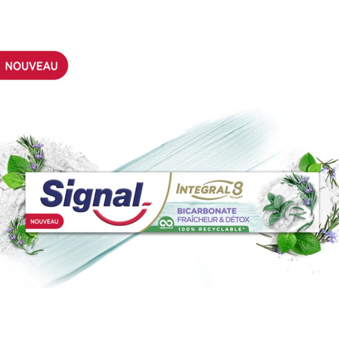 SIGNAL Dentifrice Integral 8 Nature Elements Bicarbonate Fraîcheur & Détox 75ml