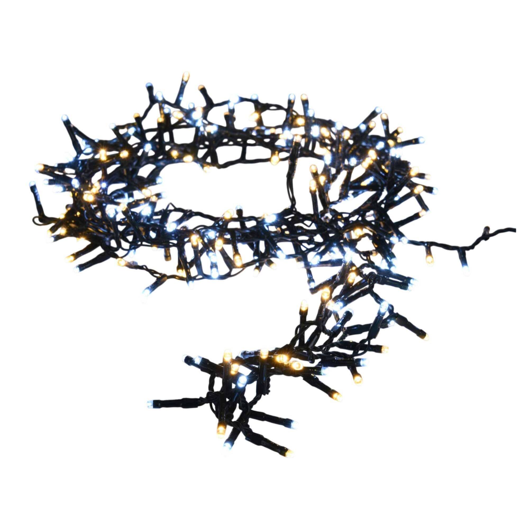 luces de navidad 400 luces led blanco y blanco cálido con 8 funciones - 8 metros