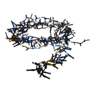 luces de navidad 400 luces led blanco y blanco cálido con 8 funciones - 8 metros