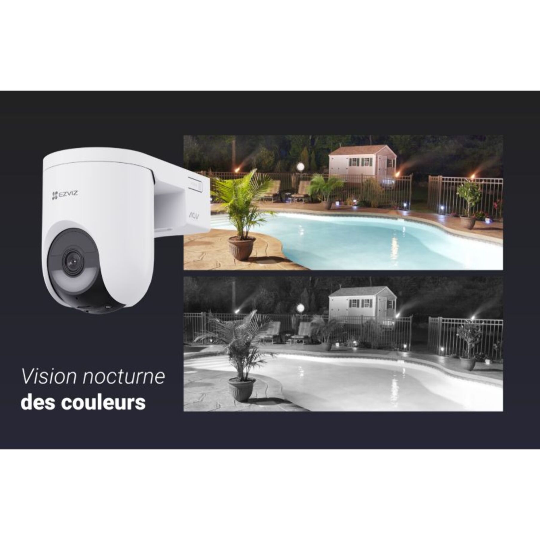 Caméra de surveillance EZVIZ HB8 Lite +5w solar panel