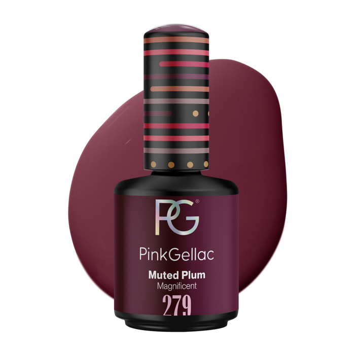 Pink Gellac 279 Muted Plum Gel Lak 15ml - Gellak Nagellak - Gelnagellak - Gelnagels Producten - Gel Nails