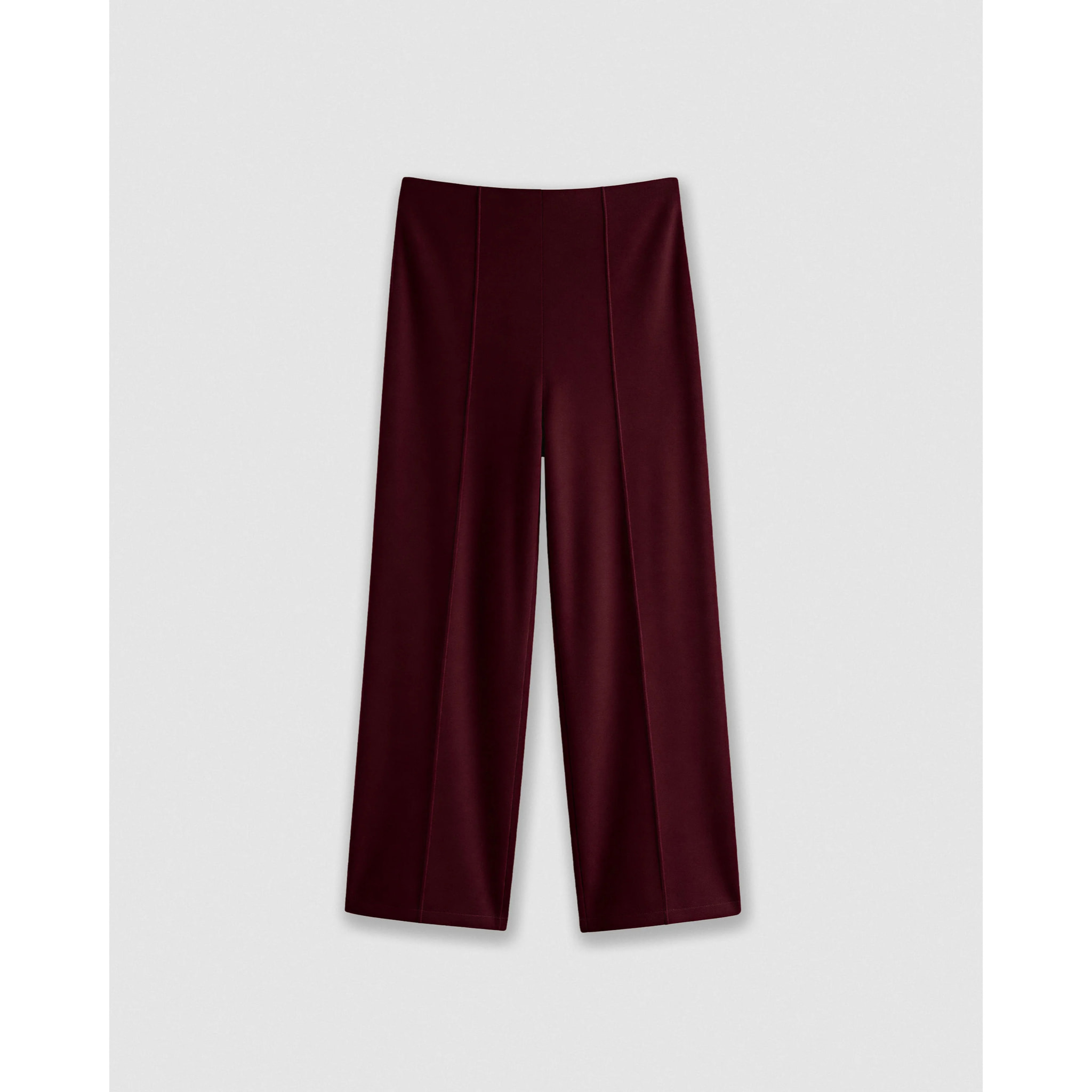 Set chaqueta pantalón angorina burdeos