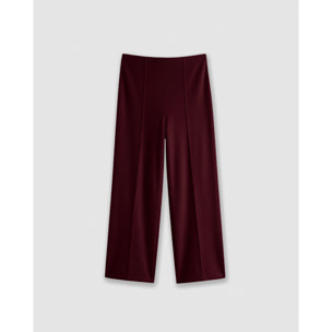 Set chaqueta pantalón angorina burdeos