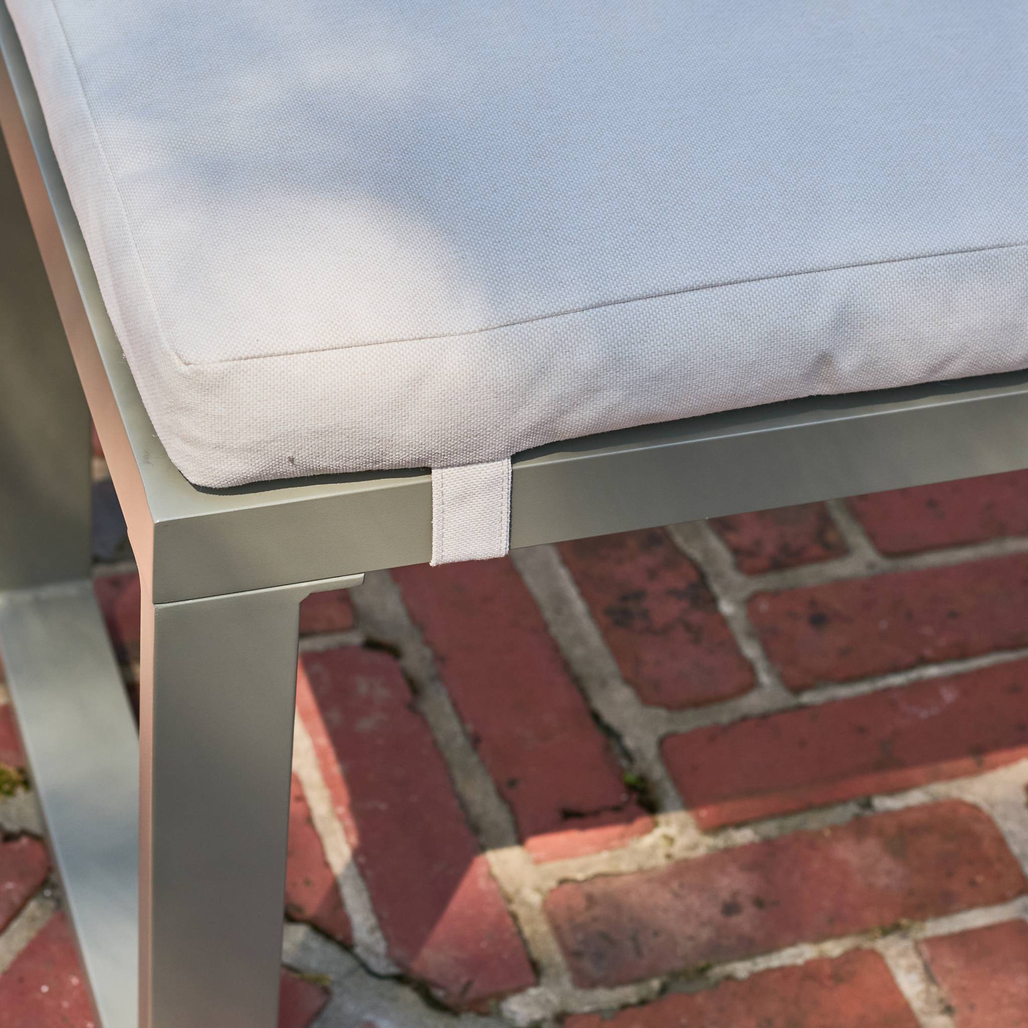 Salon, table de jardin aluminium 9 places CONVIVIO