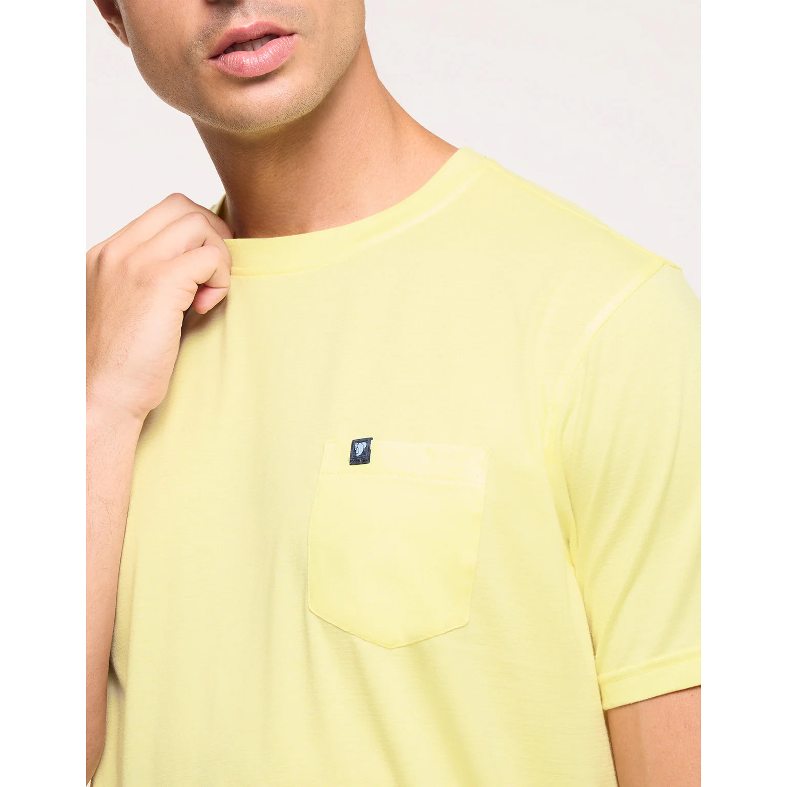 Camiseta Manga Corta Amarillo Pastel - Veira