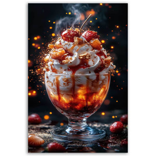 Tableau dessert flamboyant gourmand Toile imprimée