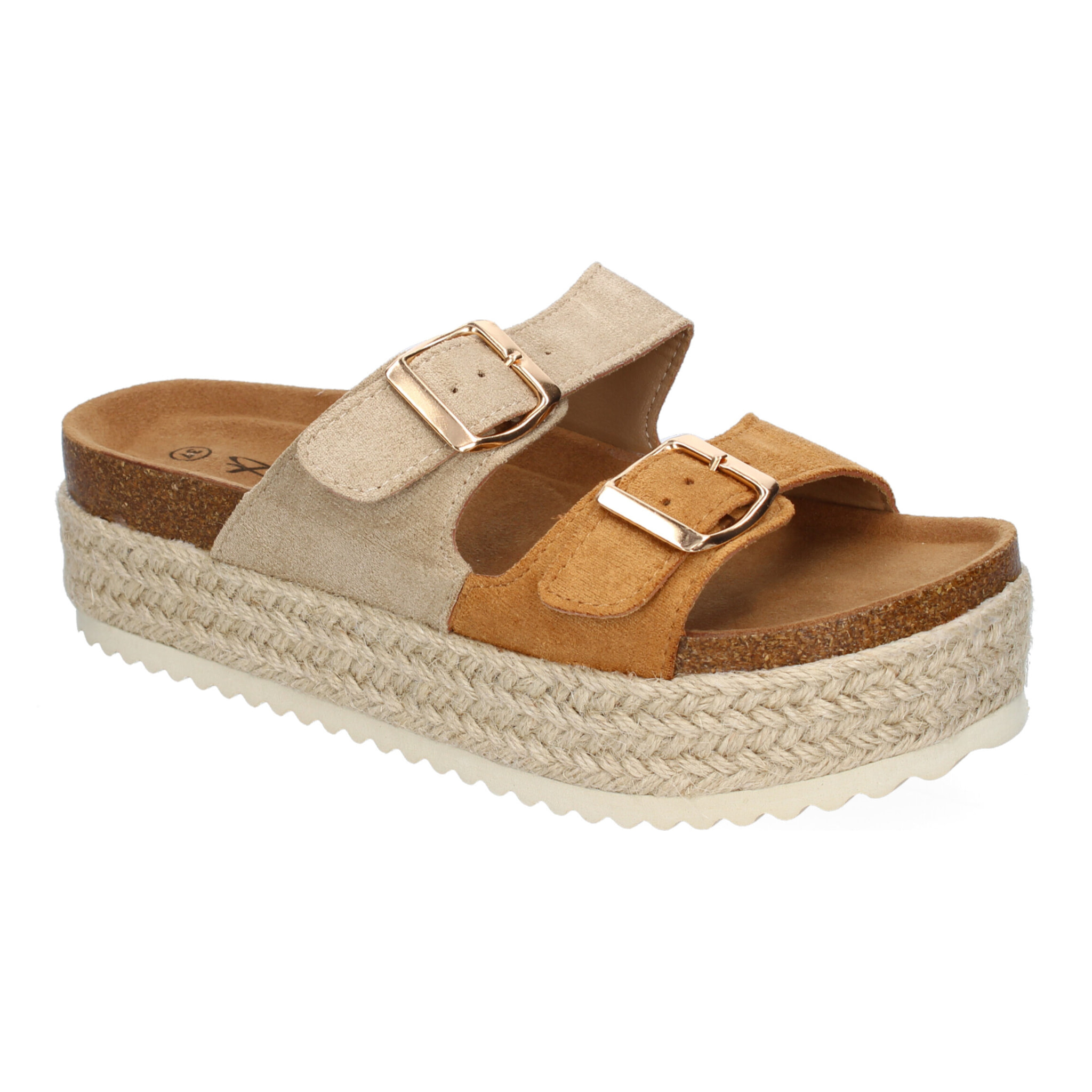 Sandalia de Plataforma para Mujer, Cómodas y Elegantes, Forradas de Yute