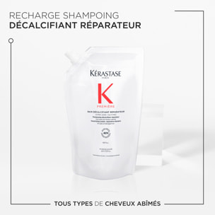 Premiere - Recharge Shampoing décalcifiant réparateur pour cheveux abîmés