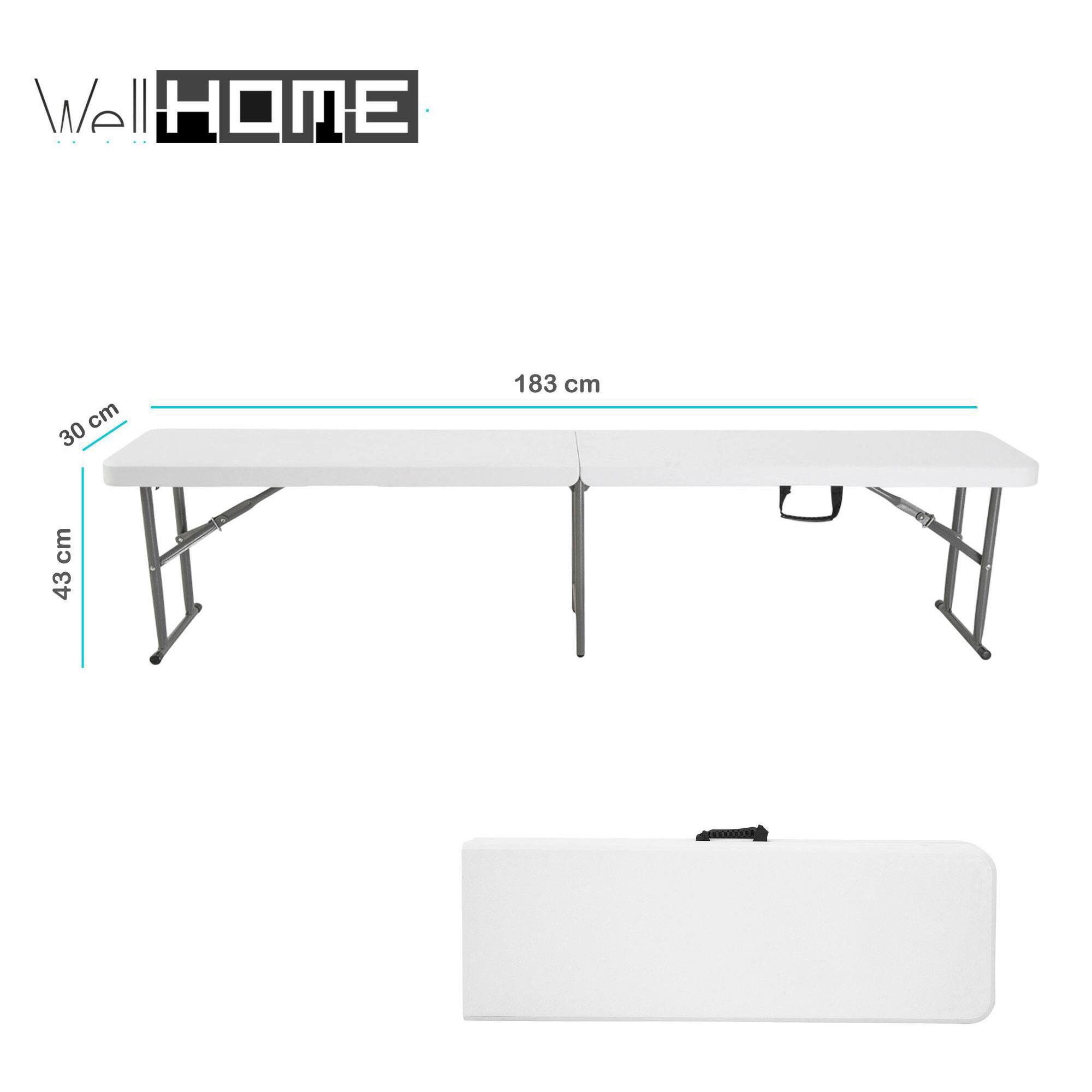 Well home - banco plegable 183x30x43cm