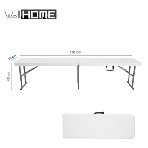 Well home - banco plegable 183x30x43cm
