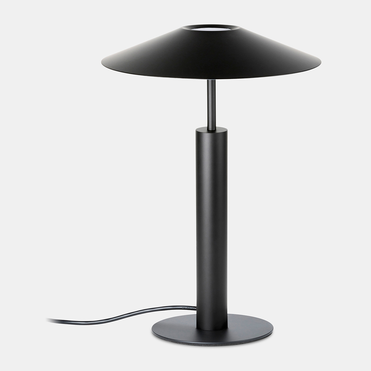 Ledsc4 LedsC4 Sobremesa H Interior Negro Arenado - Lámpara de Mesa Moderna 553 Lúmenes 2700K, Acero y Acrílico Duradero, Iluminación Elegante y Funcional para Hogar
