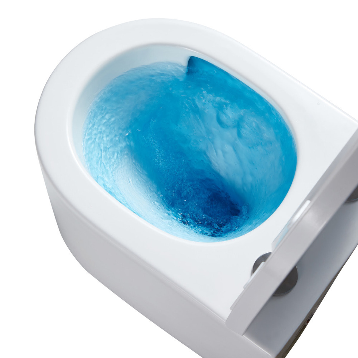 WC suspendu sans bride Vortex et fixations invisibles, abattant frein de chute (SAT72010RTORP)