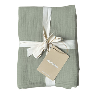 Set de 2 taies d'oreiller unies en coton, GAZE DE COTON