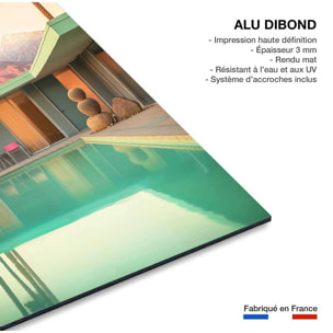 Tableau architecture piscine motel 66  Tableau alu Dibond