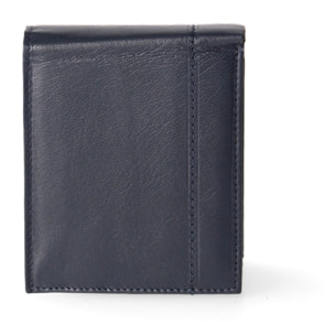 Portafoglio uomo in vera pelle - Modello False - Casual - 12.5 x 10.0 x 2.0 cm