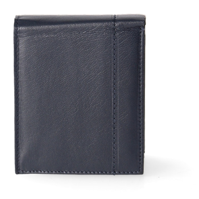 Portafoglio uomo in vera pelle - Modello False - Casual - 12.5 x 10.0 x 2.0 cm