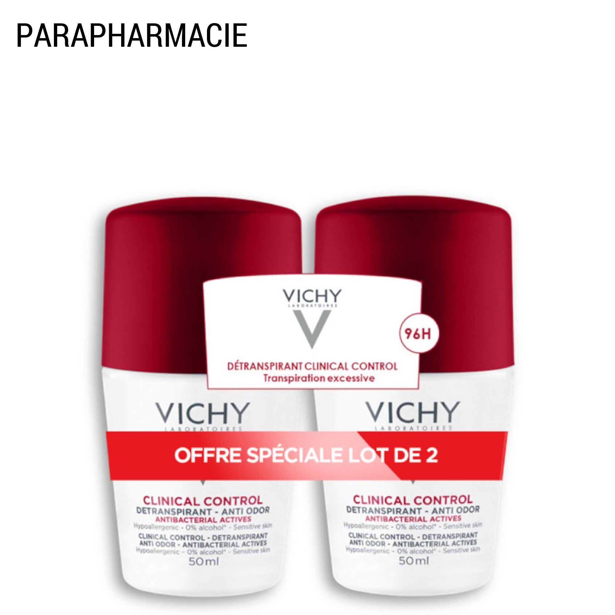 Clinical Control 96H - Déodorant x 2