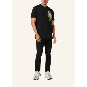 PHILIPP PLEIN Camiseta de cuello redondo y manga corta SMILE