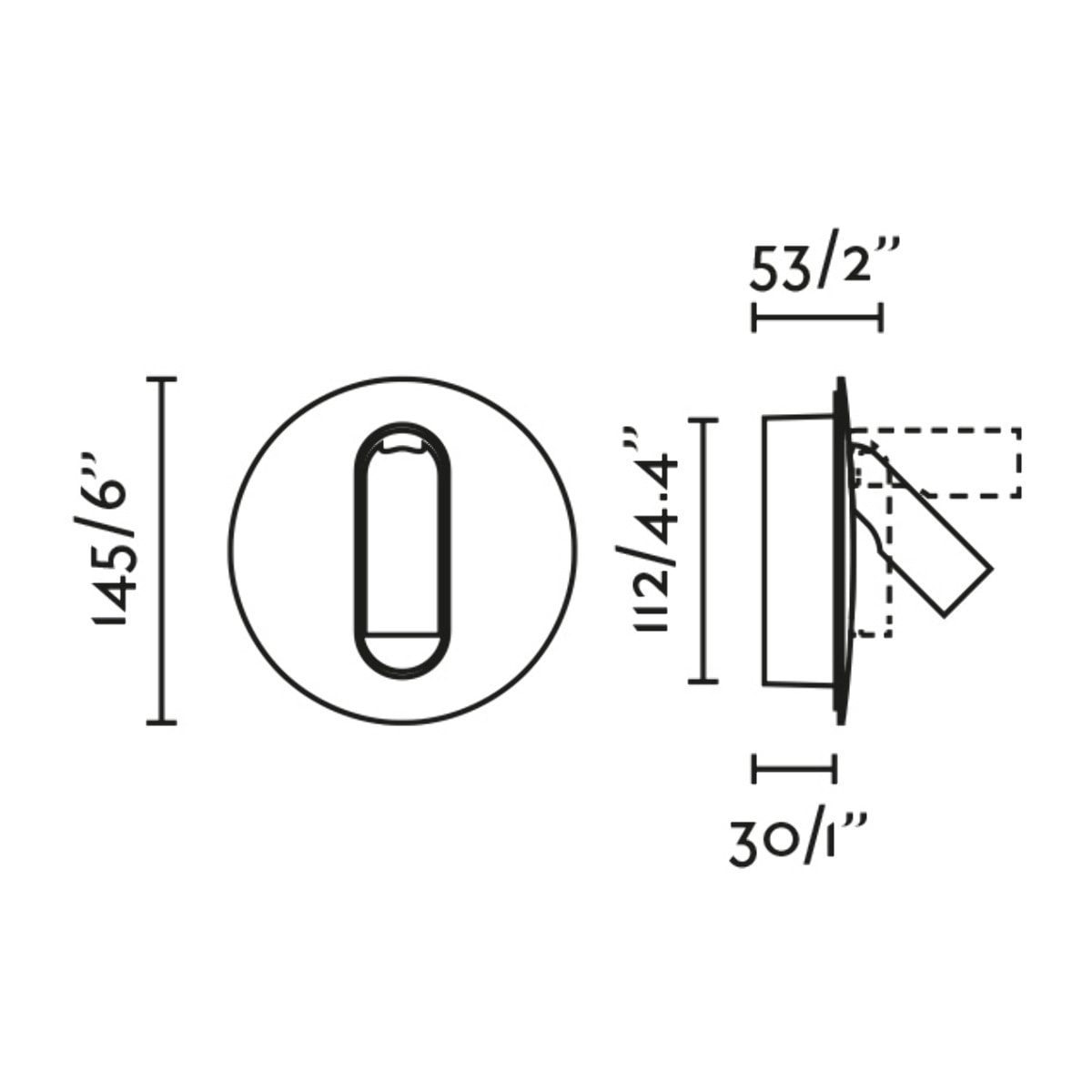 TIMIT Lampada da parete lettore bianco