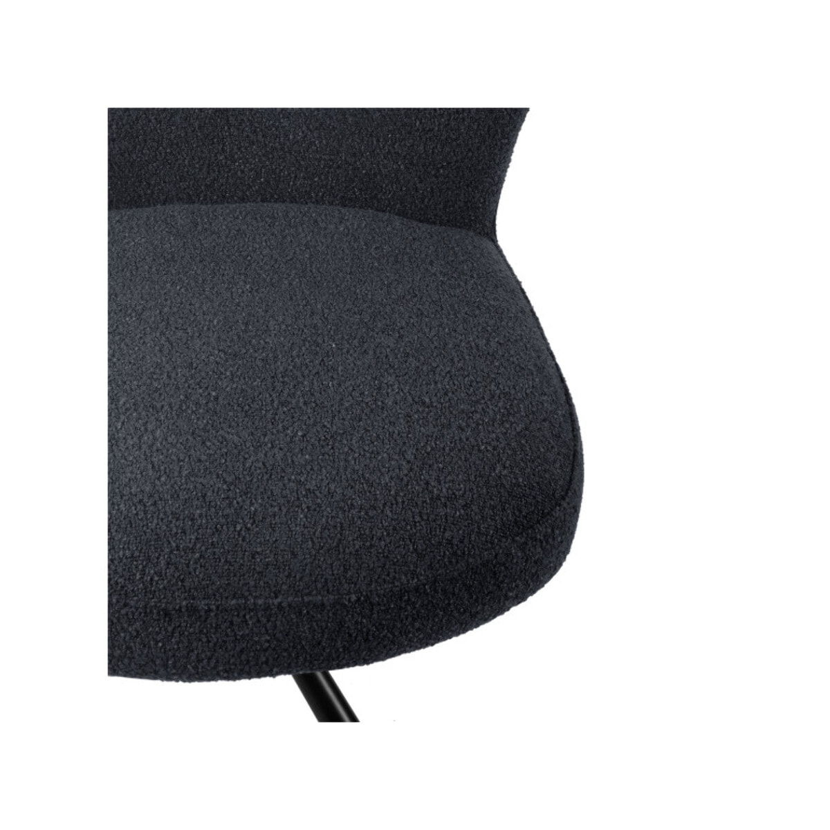 Chaise rotative 180° en tissu bouclette - BÉRANGÈRE