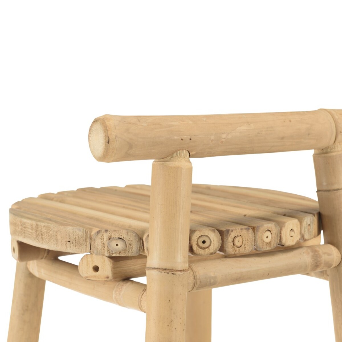 VITAL - 1 bar + 2 tabourets avec dossier bambou