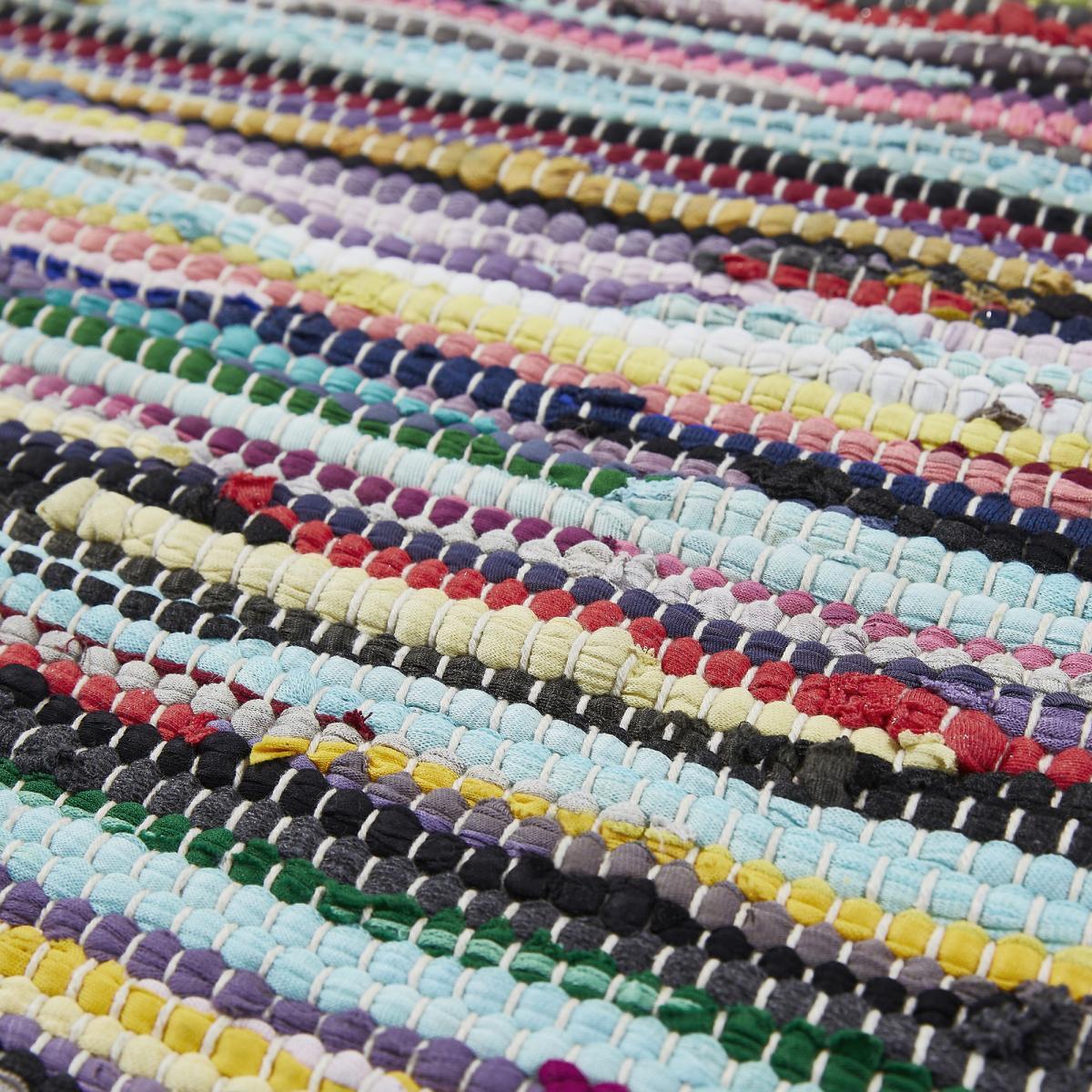 Tapis kilim tissé en coton motif ethnique FOPI