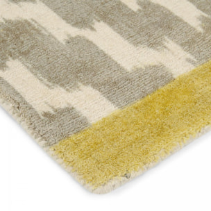 Tapis salon et chambre fait à la main en laine motif scandinave CALINOR