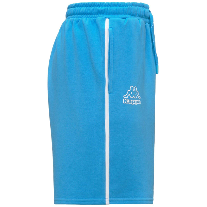 Kappa - Pantaloni Corti Uomo Blu - Logo Idefi