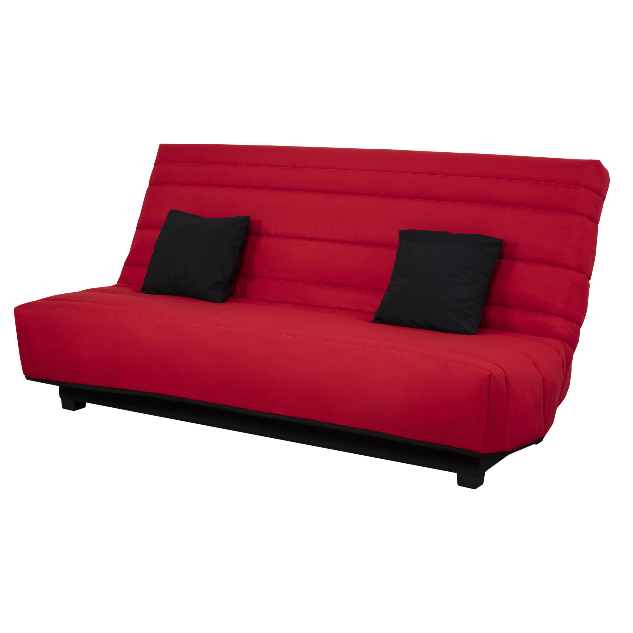 Banquette CC ORLANDO 130x190, matelas Dunlopillo, rouge