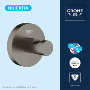 Patère murale - Hard Graphite brossé