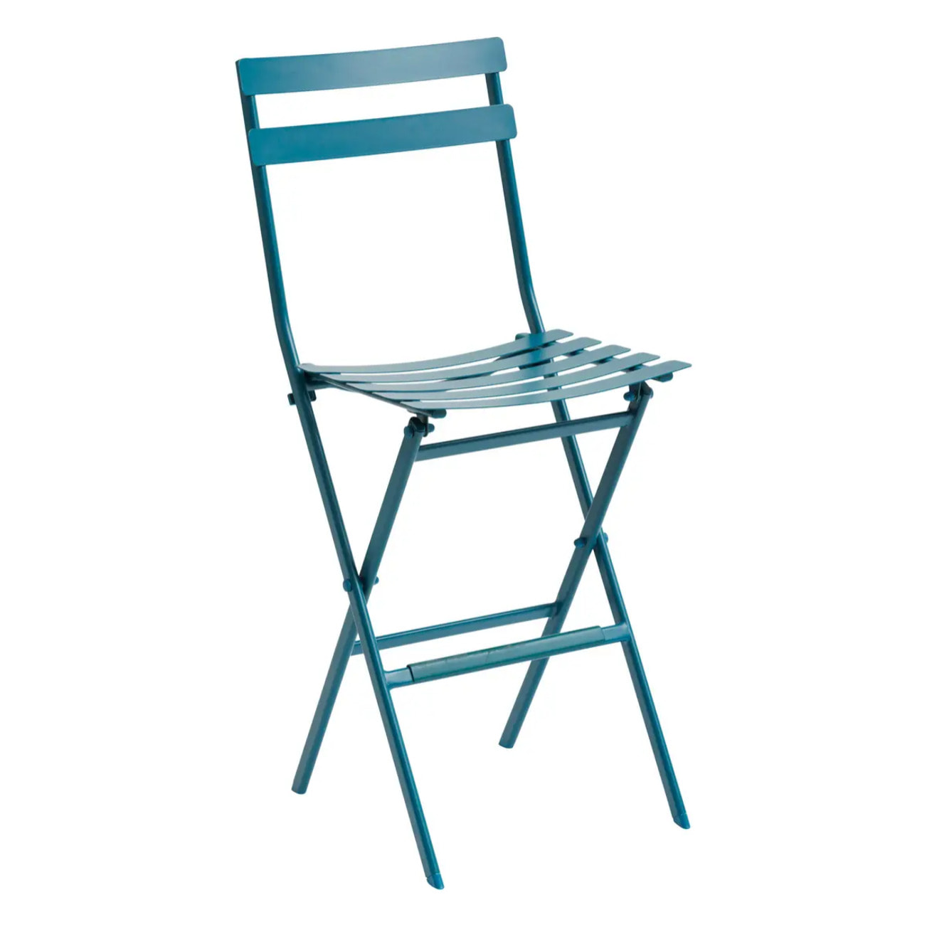 Lot de 2 chaises hautes pliantes de jardin Greensboro Bleu canard