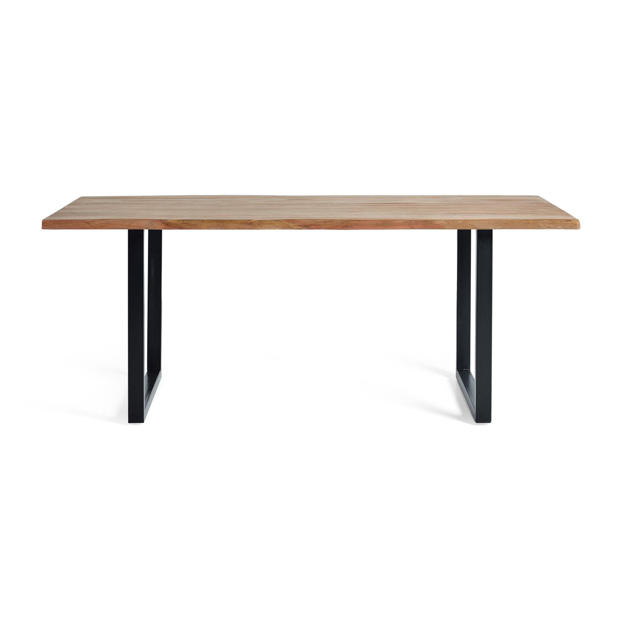 Mesas de Comedor de Madera de Acacia 200 Cm Estilo Industrial Moderno