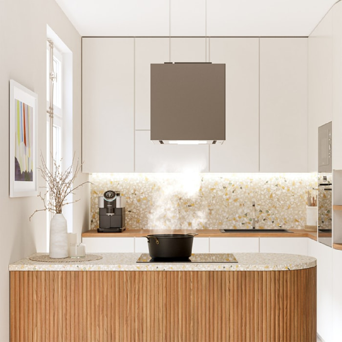 Cecotec Cappa a isola Bolero Flux CCT 448000 Glass Grey A++