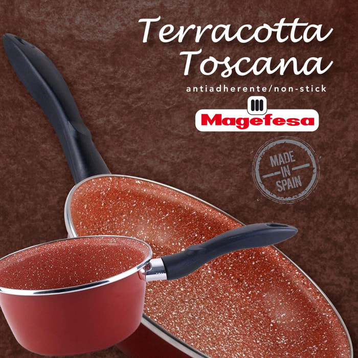 Magefesa colección Toscana crepera 24 en acero esmaltado vitrificado, apto inducción y lavavajillas