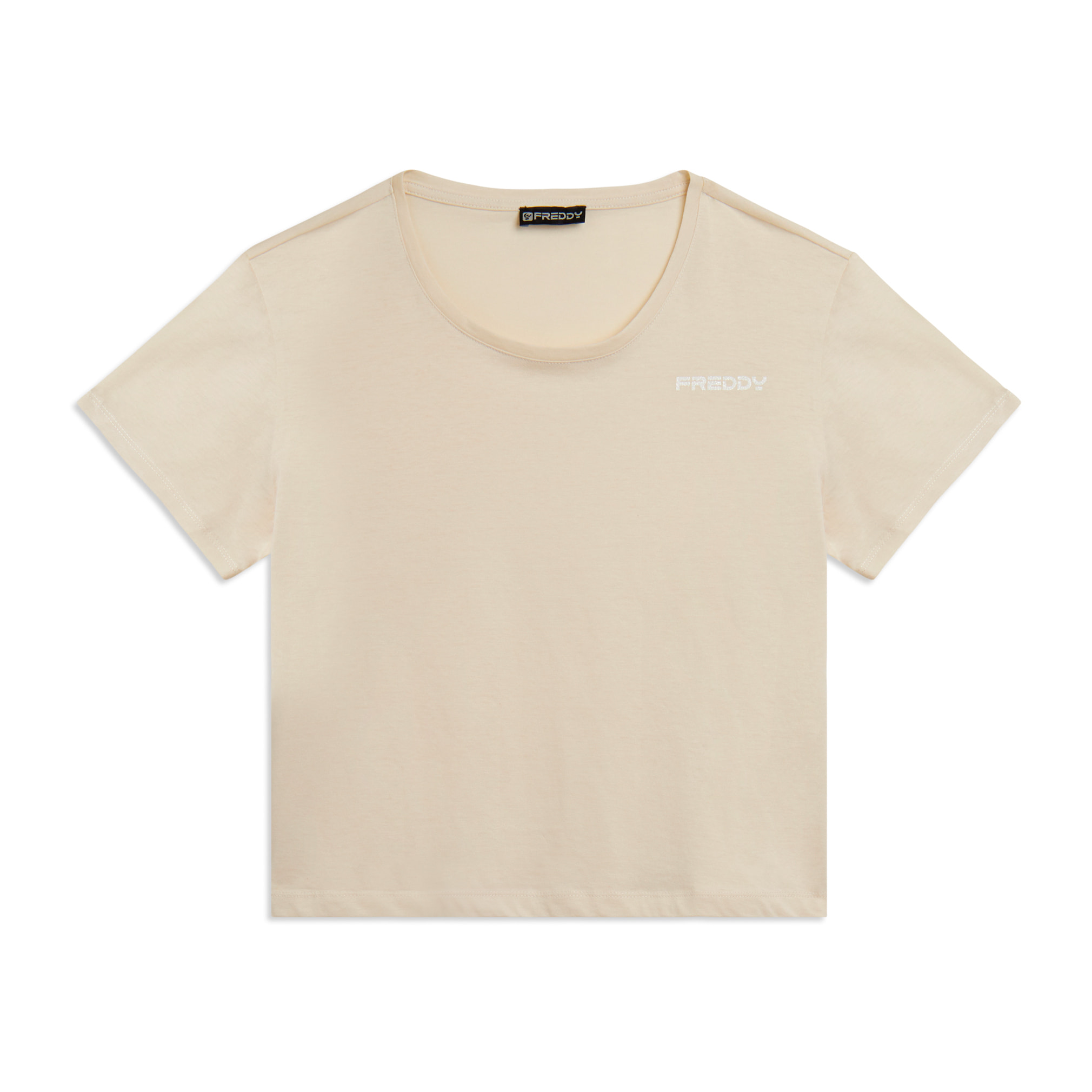 T-shirt Manica Corta Cropped con piccolo Logo FREDDY
