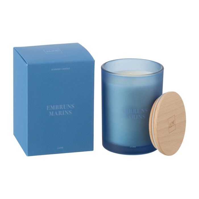 J-Line bougie parfumée Accords Essentiels - Embruns Marins - bleu - 38H