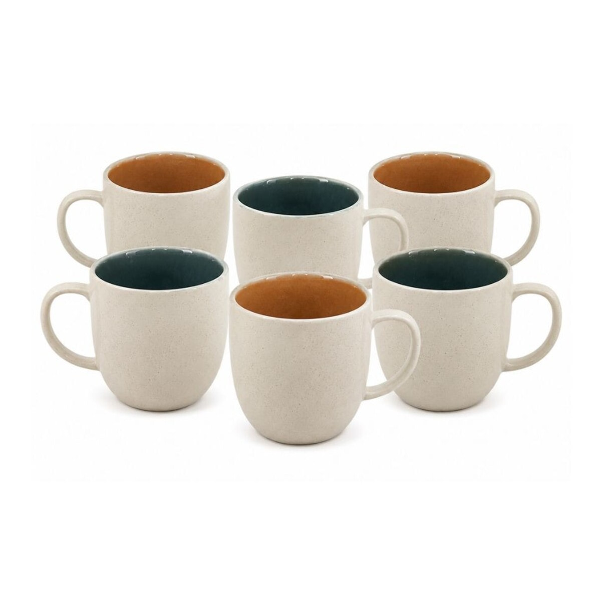Lot de 6 mugs, CORALIA