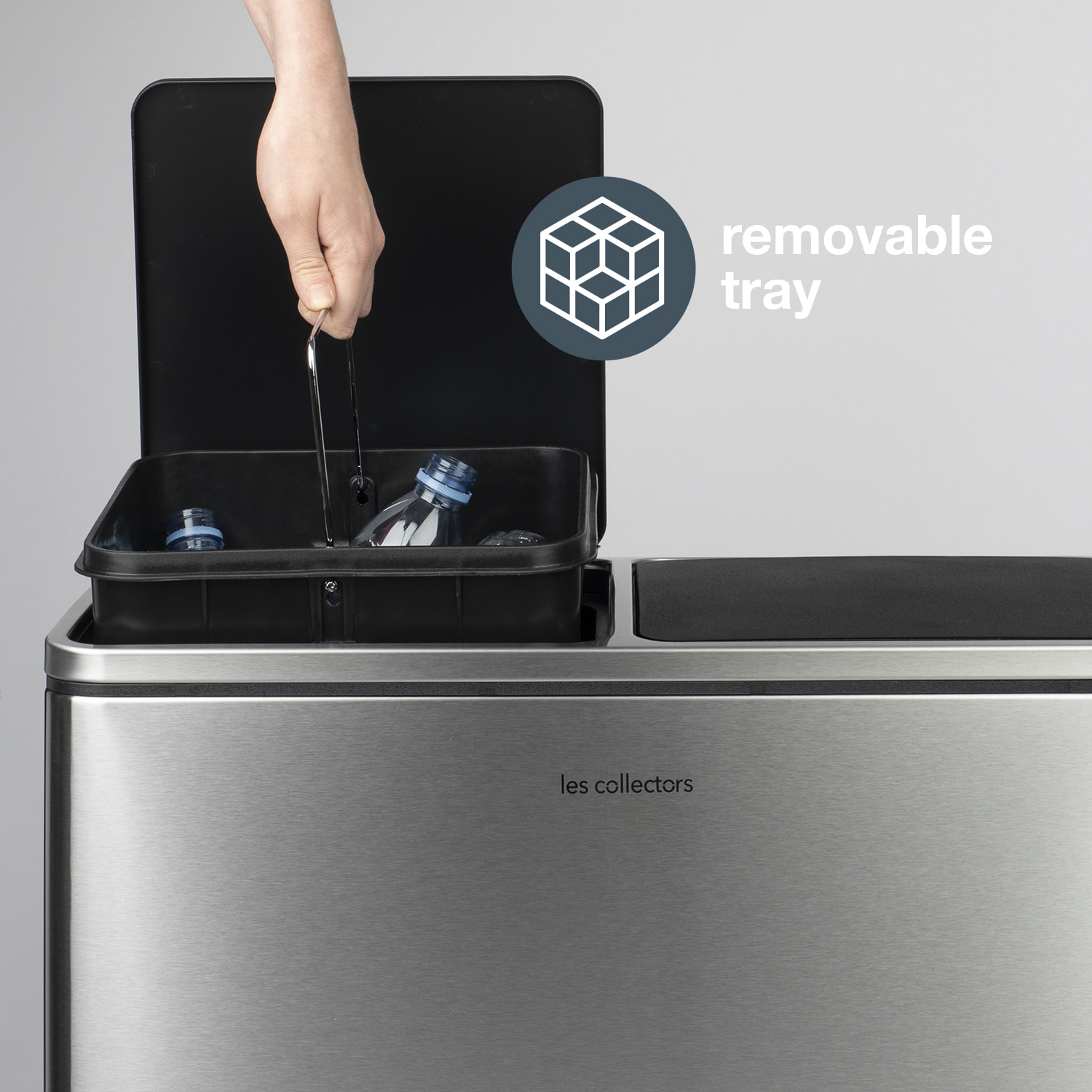 Papelera reciclaje 2 x 30L - Edición inox