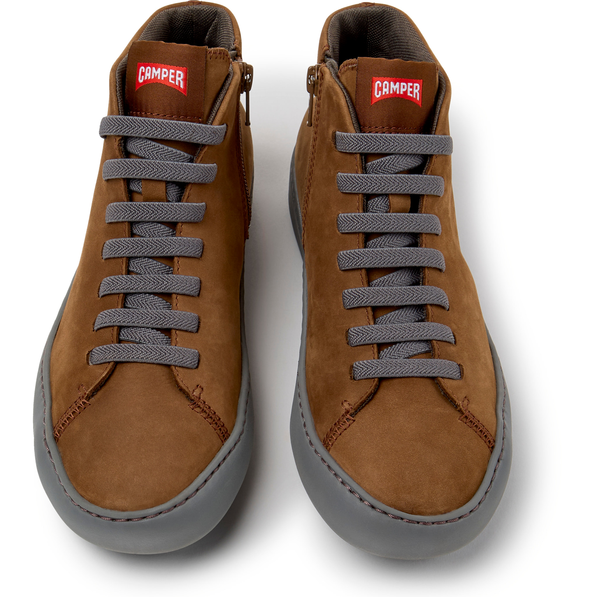 Zapatillas - CAMPER Peu Touring - Marron - Piel nobuk