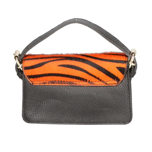 Borsa a mano da donna - Modello Aleide - Vera pelle - 18.0 x 11.0 x 6.5 cm