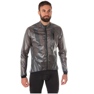 Chaqueta ciclista sin capucha transpirable, resistente al viento y a la lluvia.