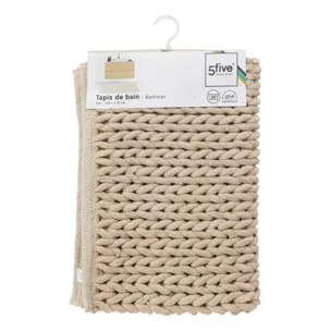 Tapis de bain 50x75cm "Colorama" beige naturel