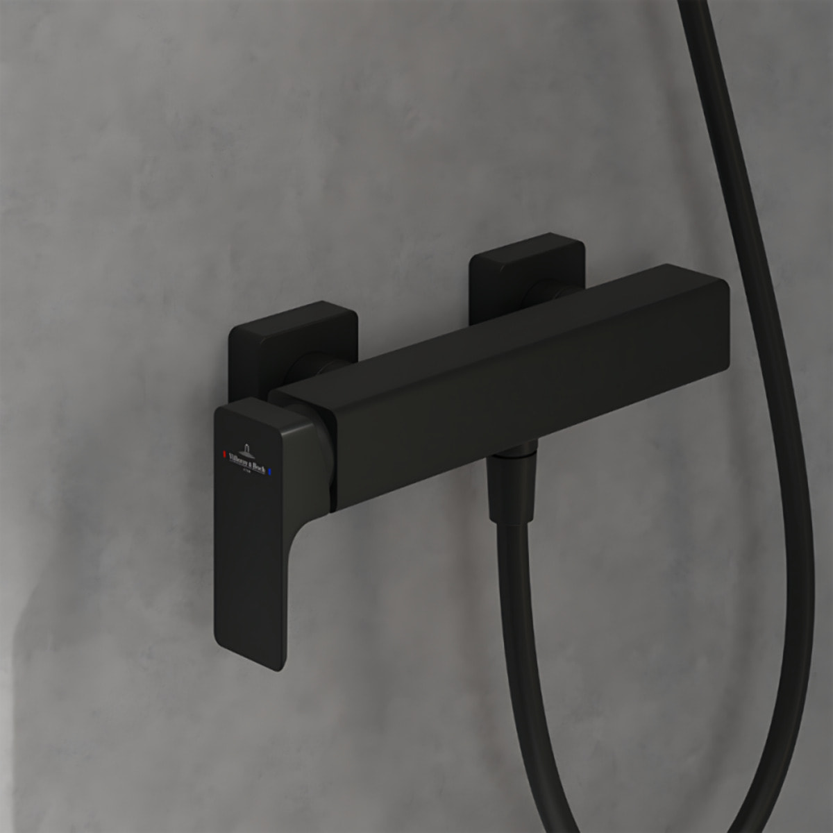 Mitigeur mécanique douche Subway 3.0 Chrome + Ensemble de douche Verve Showers 3 jets Noir mat