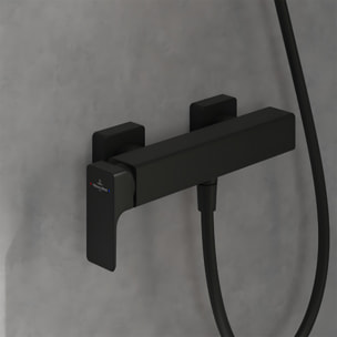 Mitigeur mécanique douche Subway 3.0 Chrome + Ensemble de douche Verve Showers 3 jets Noir mat