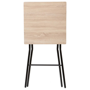 Table de bar pliante 2 places Effet bois