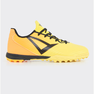 Scarpa da calcetto DELTA giallo arancio, bambino
