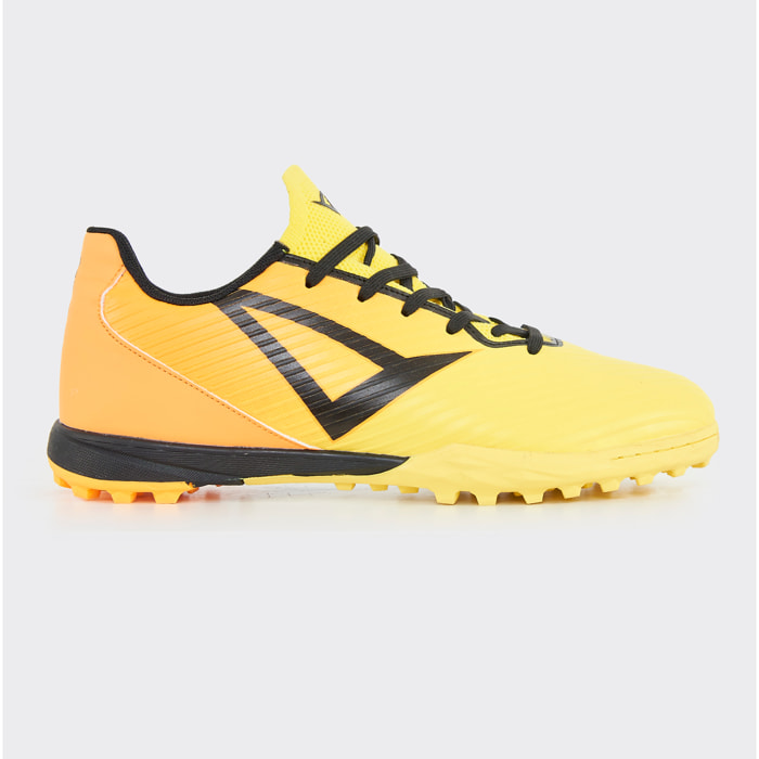 Scarpa da calcetto DELTA giallo arancio, bambino